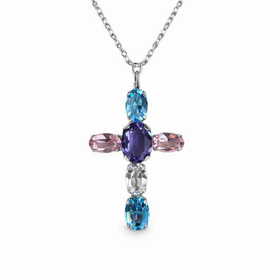 Cross Swarovski Necklace