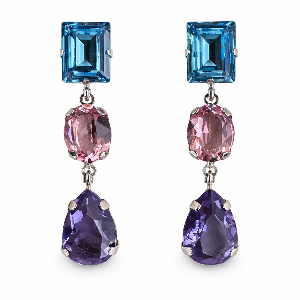 Big Swarovski Shapes Earrings