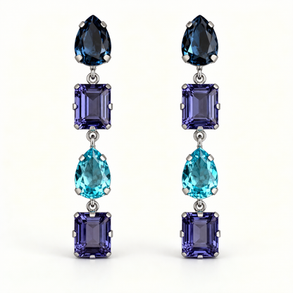 Mix Swarovski Shapes Earrings