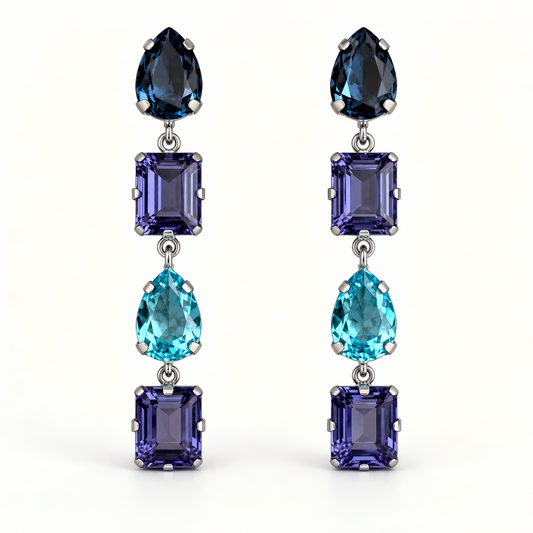 Mix Swarovski Shapes Earrings