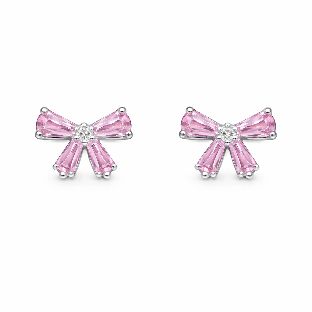 Pink Ribbon Earrings