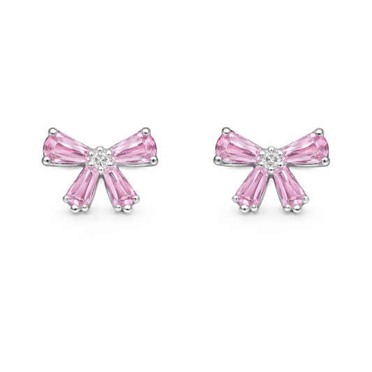 Pink Ribbon Earrings