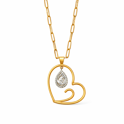 Two-Toned أمي Necklace