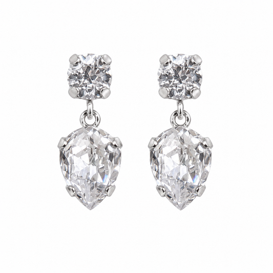 Stud with Teardrop Earrings