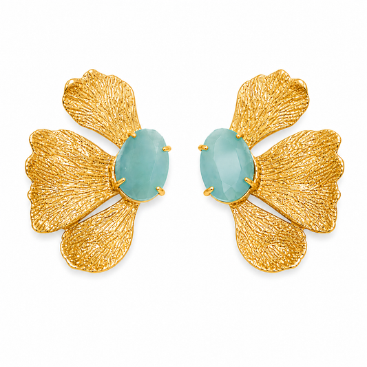 Aqua Stone Earrings