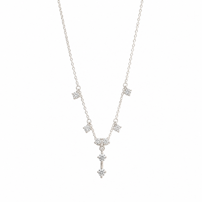 Soft Zircon Drops Necklace