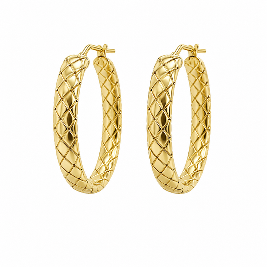 Big Metallic Hoops