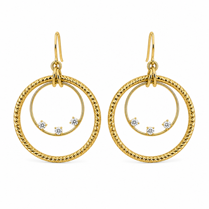 Double Circle Earrings