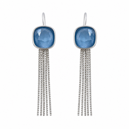 Denim Blue Swarovski Earrings