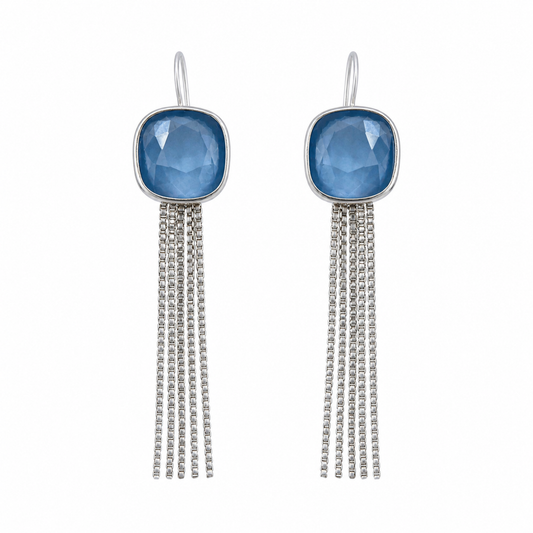 Denim Blue Swarovski Earrings