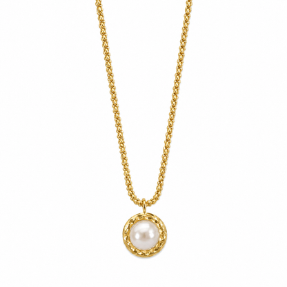 Vintage Pearl Pendant Necklace