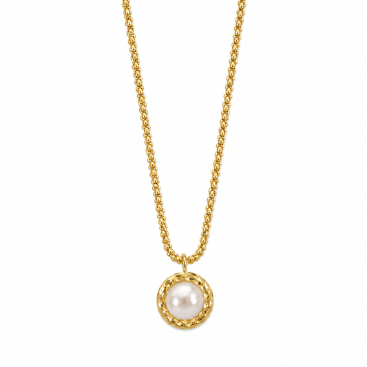Vintage Pearl Pendant Necklace