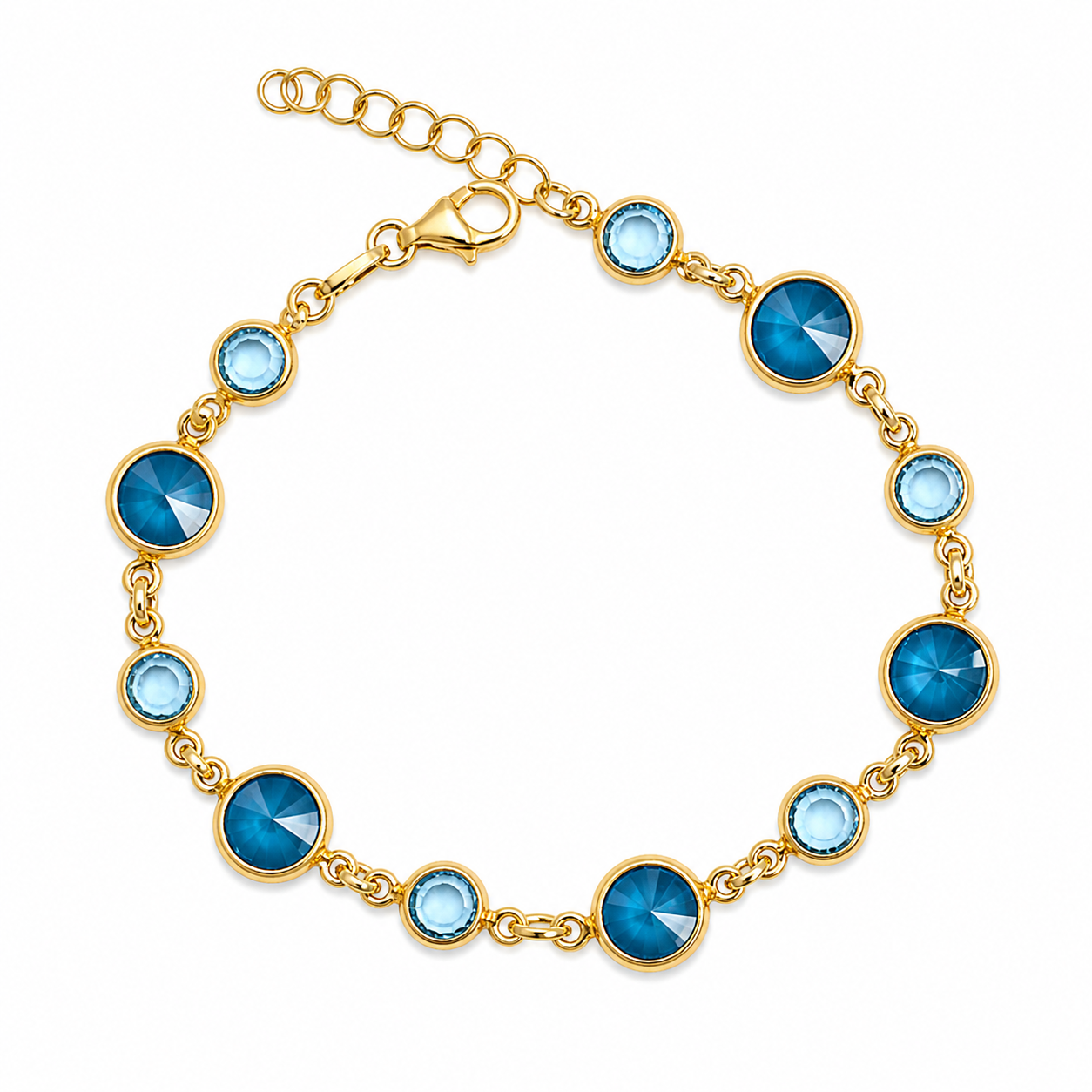 Shades Of Blue Swarovski Barcelet
