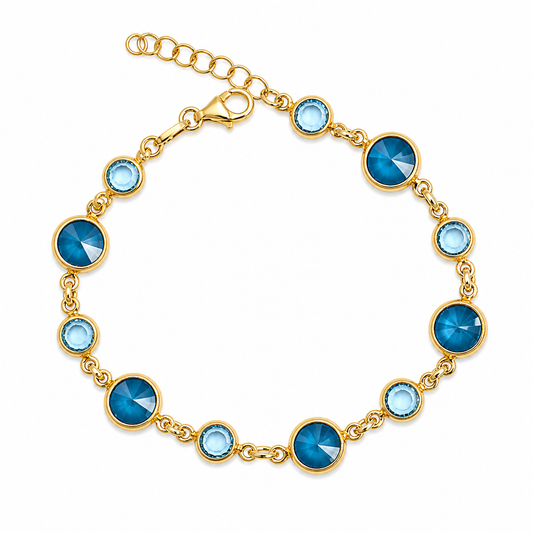 Shades Of Blue Swarovski Barcelet