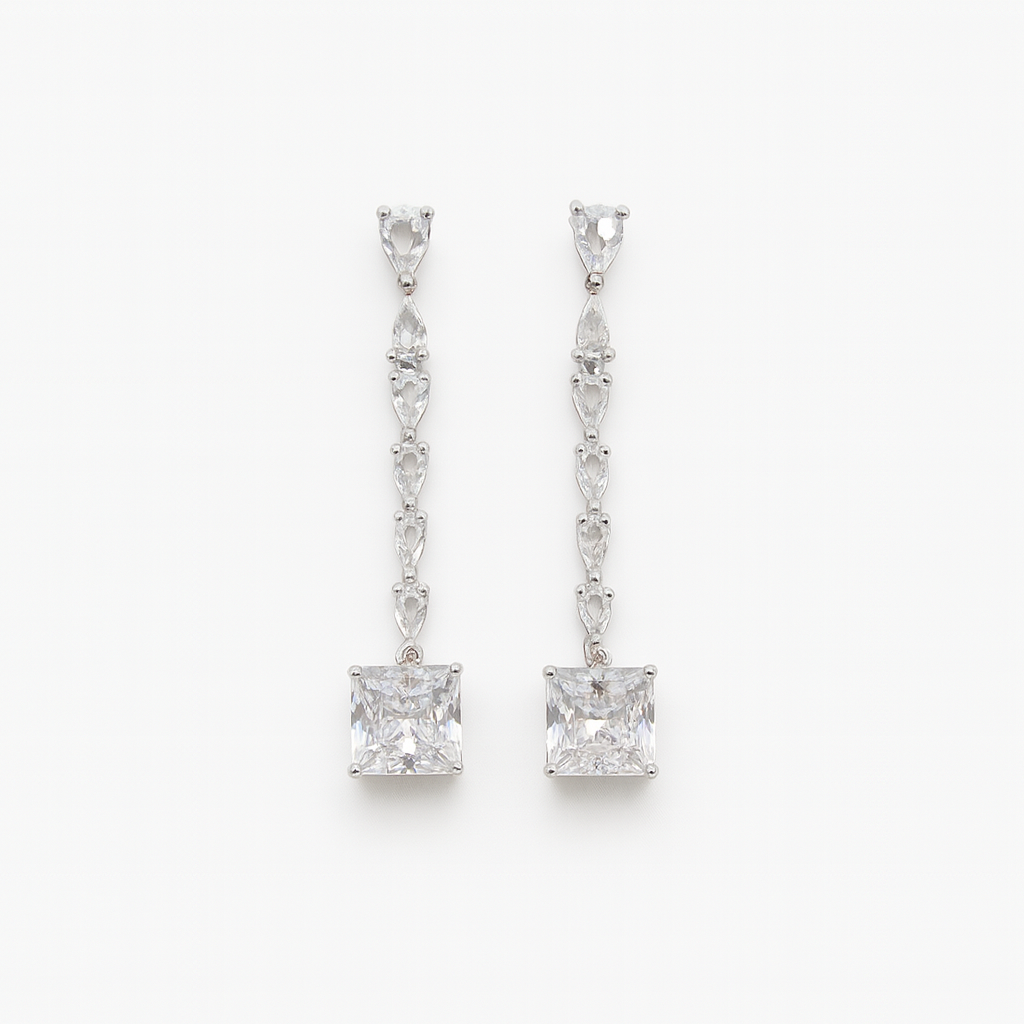 Square Drop Earrings