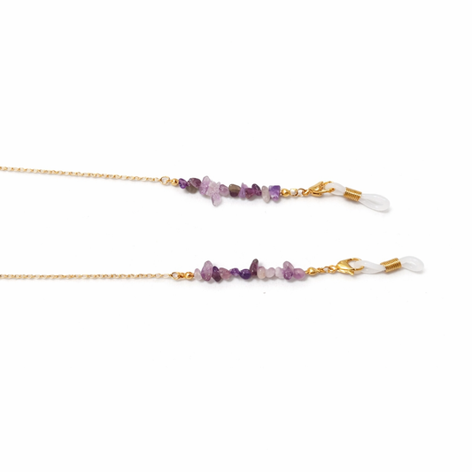 Amethyst Stones Eyeglass Chain