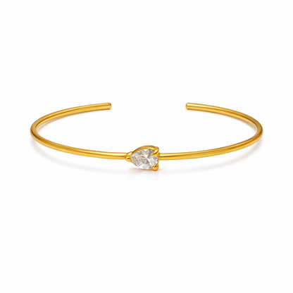 Thin One-stone Bangle