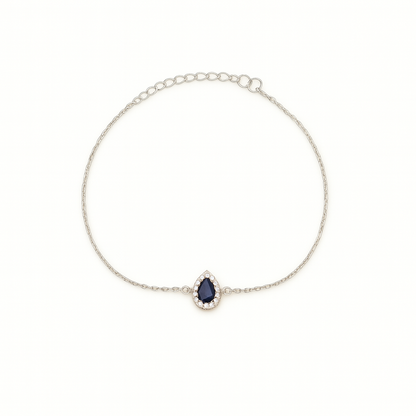 Simple Zircon Teardrop Bracelet