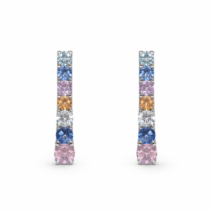 Pastel Tennis Earrings