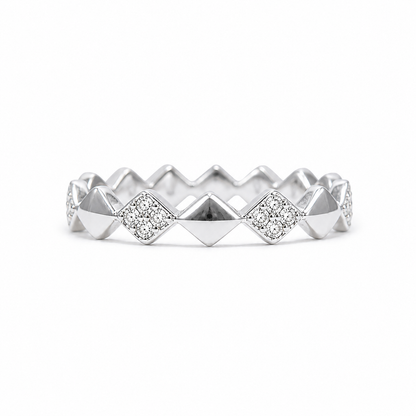 Diamond Shape Pattern Ring