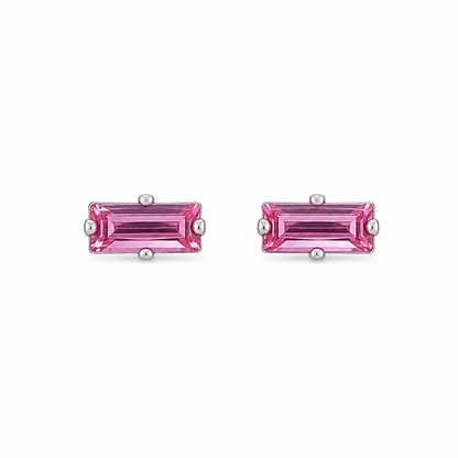 Swarovski Baguette Rose Earrings