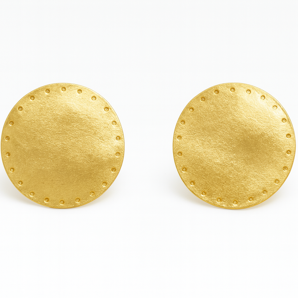 Round Dotted Earrings