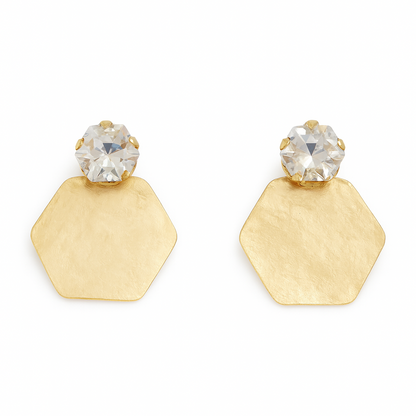 Sunlit Hex Earrings