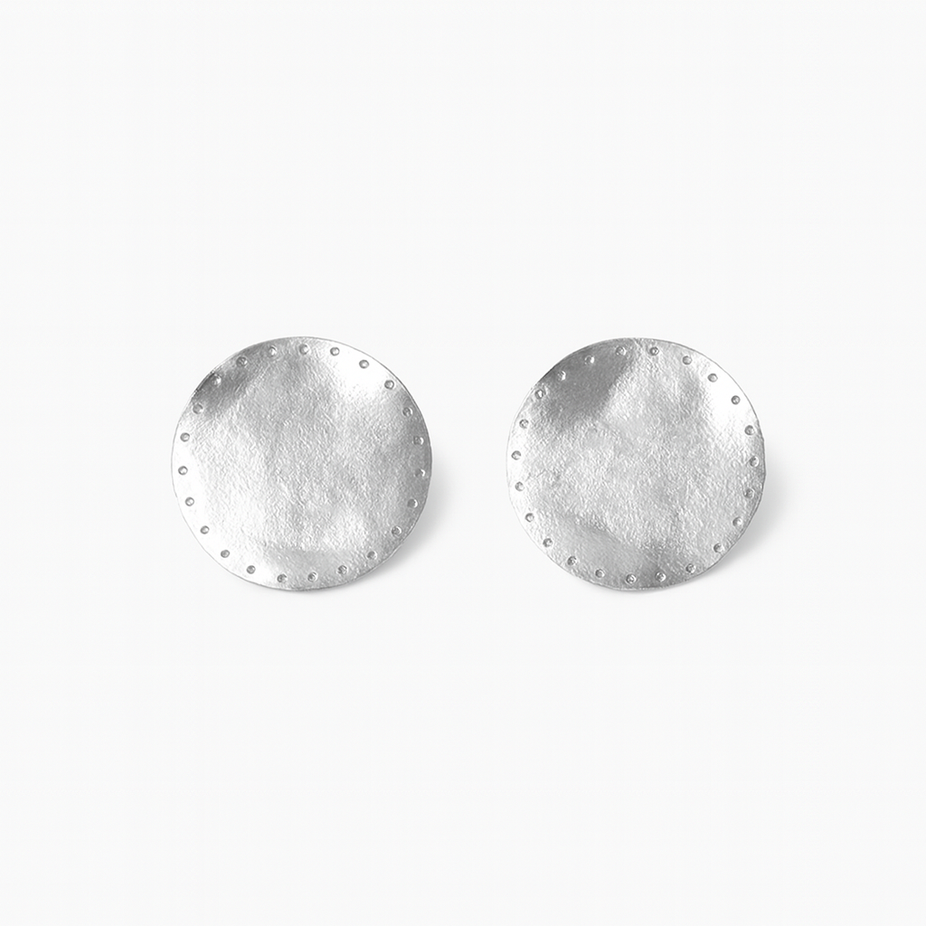 Round Dotted Earrings
