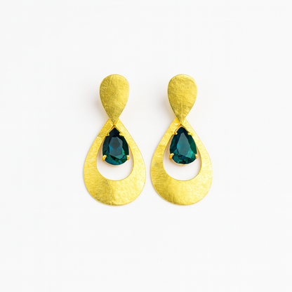 Medium Drop Stone Earrings