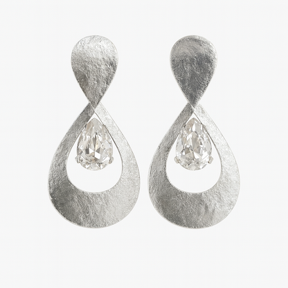 Medium Drop Stone Earrings
