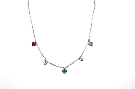 Colourful Hearts Chocker