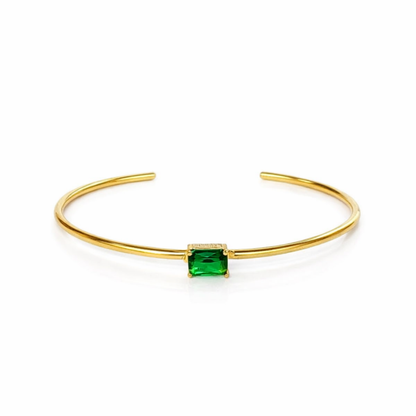 Thin One-stone Bangle