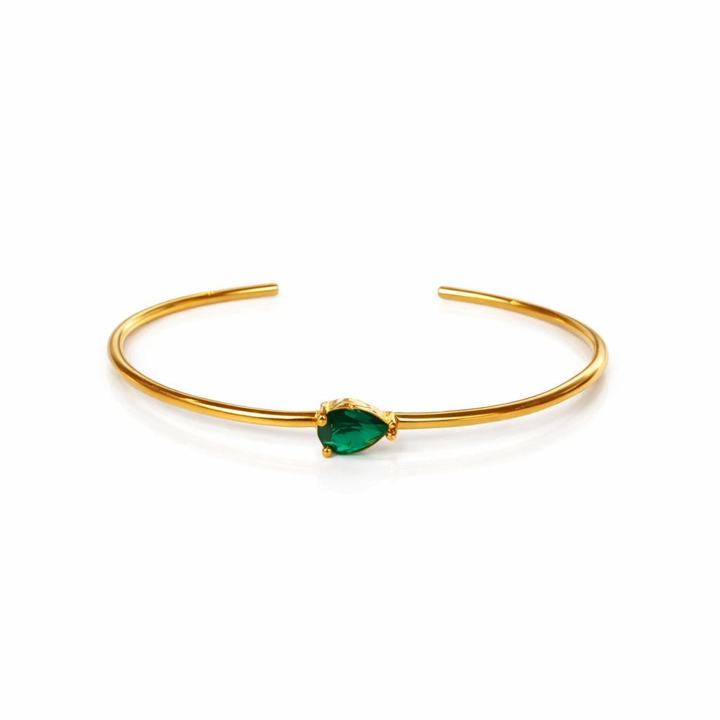 Thin One-stone Bangle