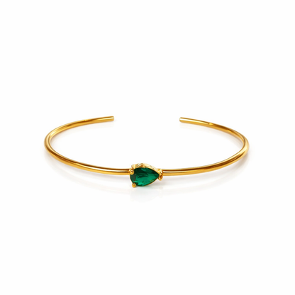 Thin One-stone Bangle