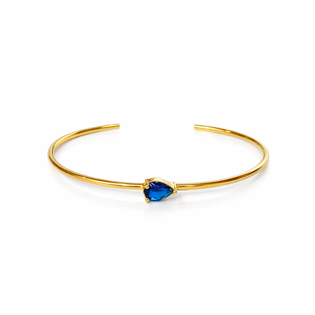 Thin One-stone Bangle