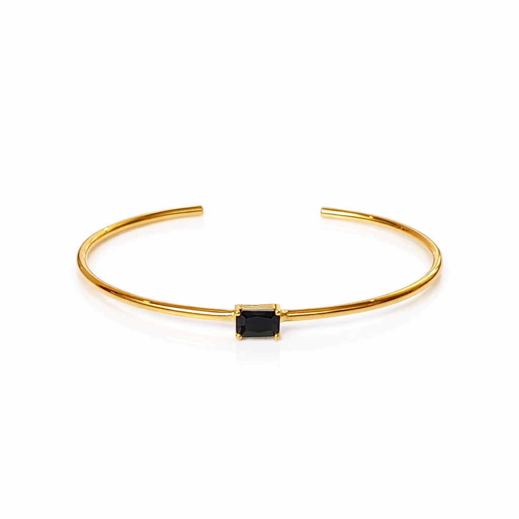 Thin One-stone Bangle