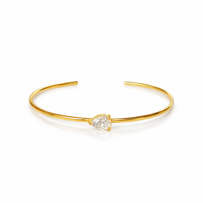 Thin One-stone Bangle