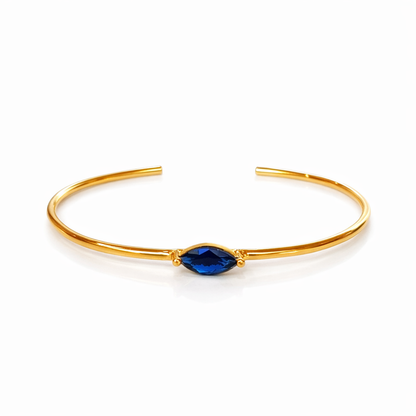 Thin One-stone Bangle