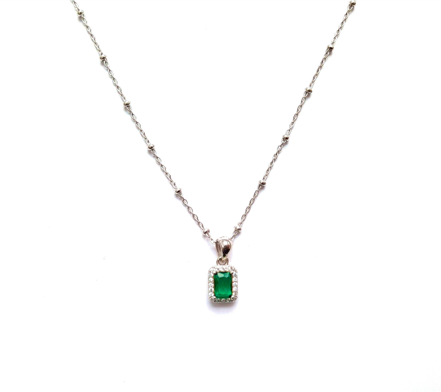 Emerald Pendant Necklace