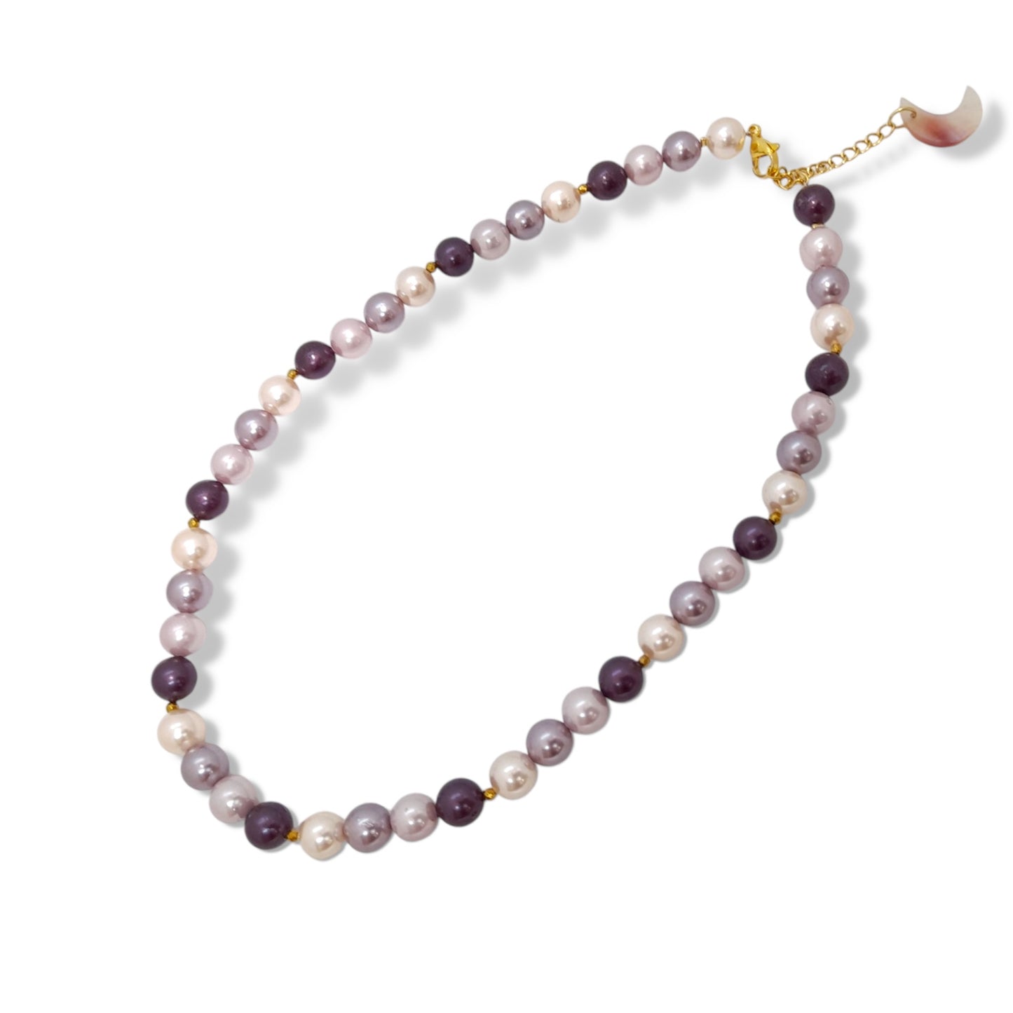 Elegantly Lilac Pearl Chocker