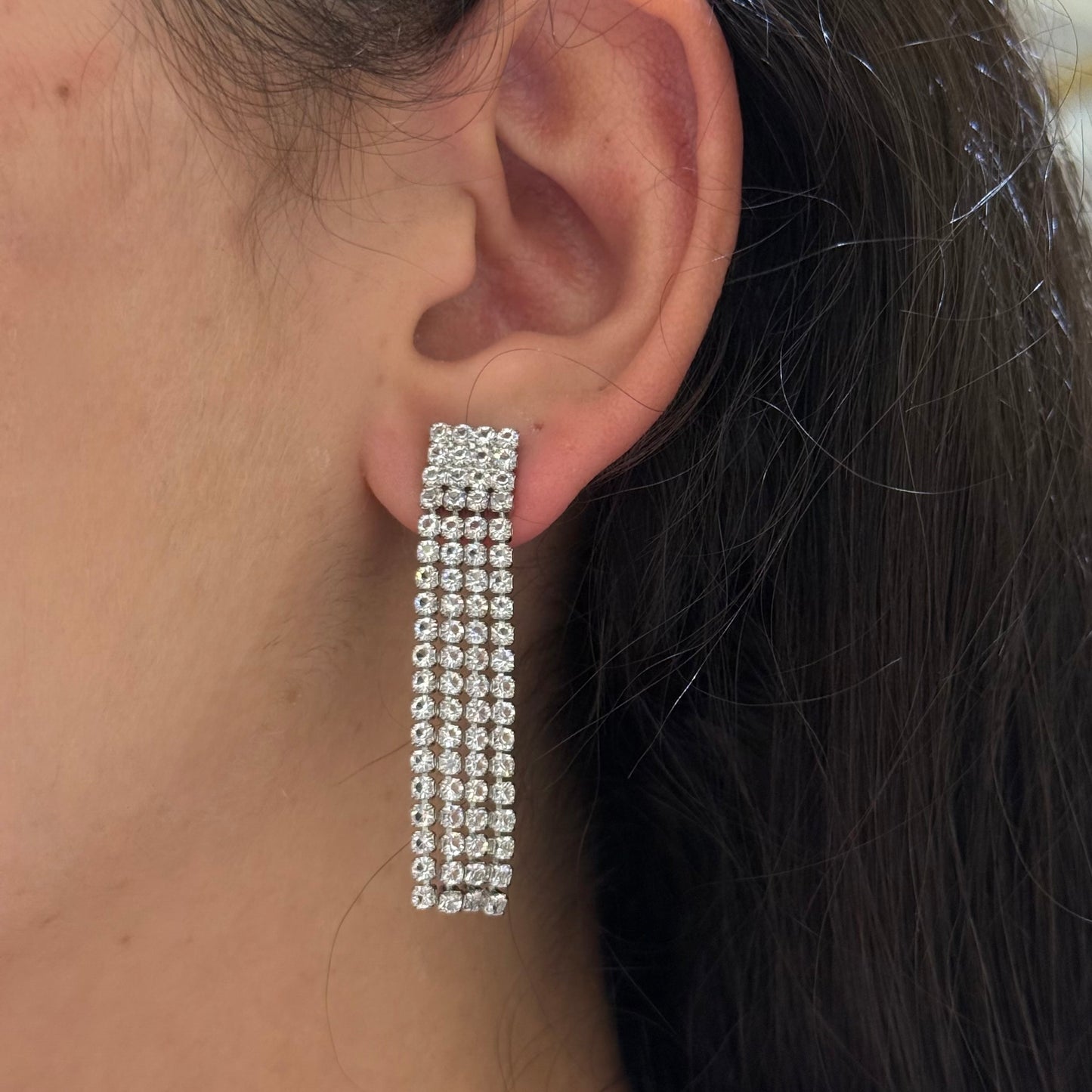 Zircon Waterfall Earrings