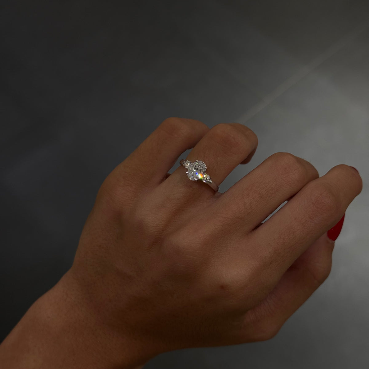Oval Solitaire Ring