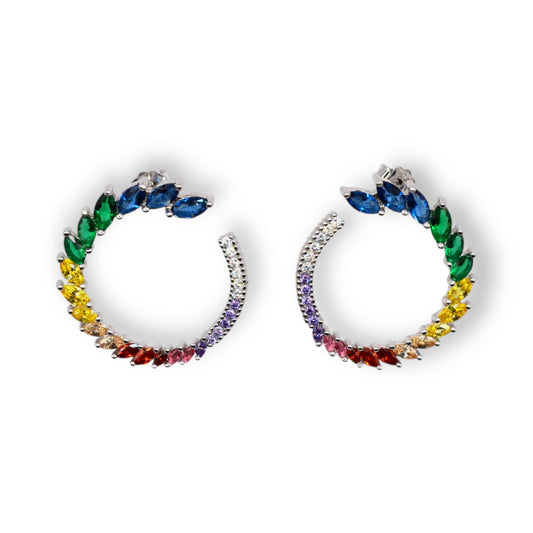 Colourfull Elegant Zircon Earrings