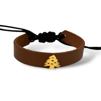 Leather Cedar bracelet