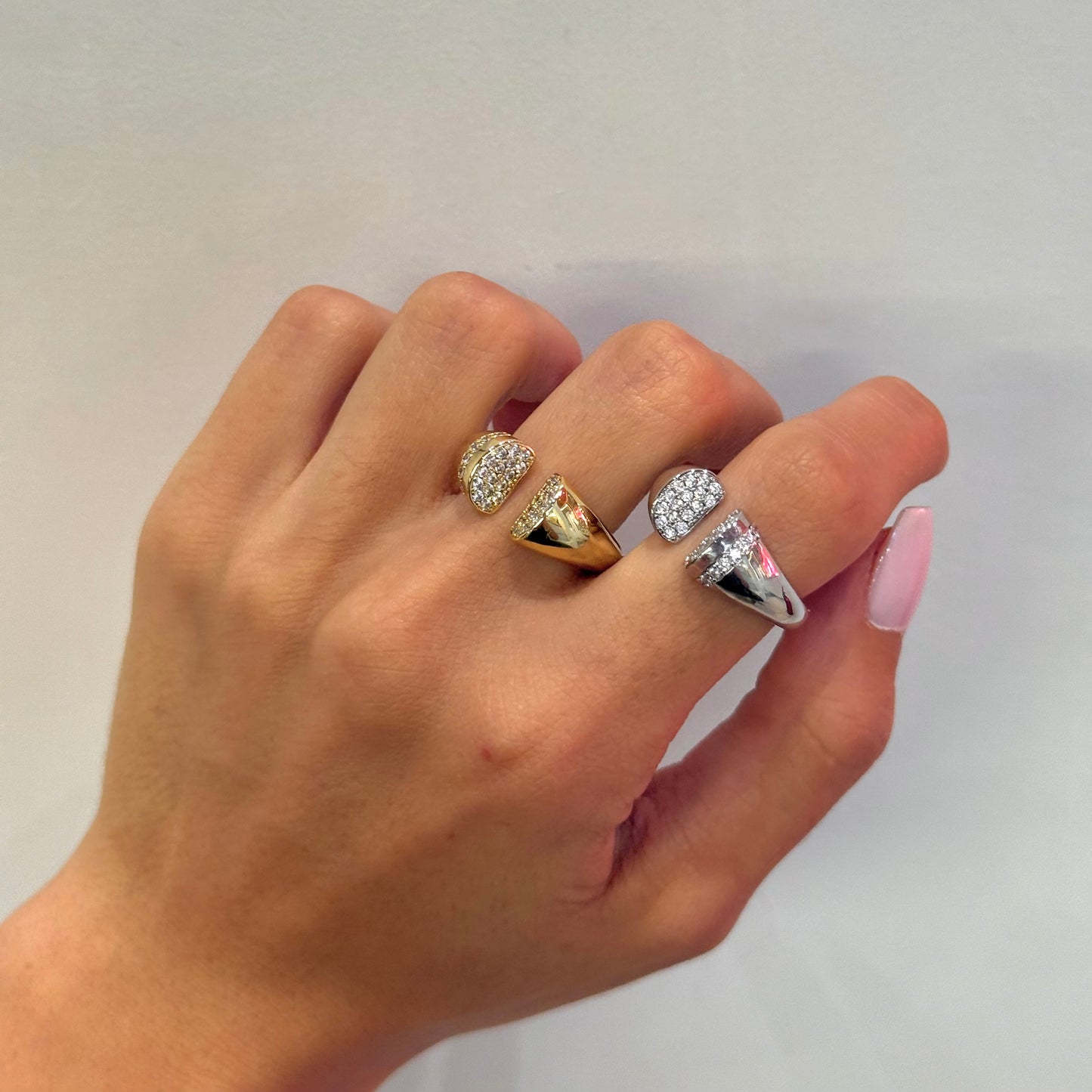 Open Zircon Ring