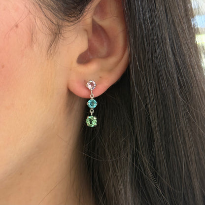 Small Pastel Swarovski Earrings