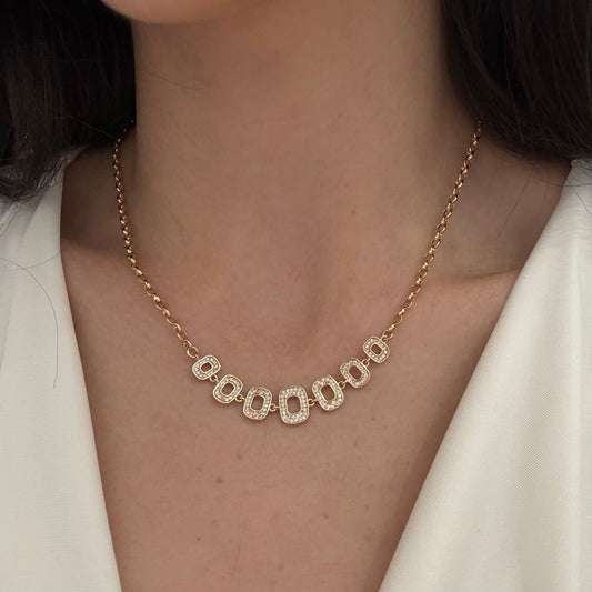 Sparkly Loops Necklace