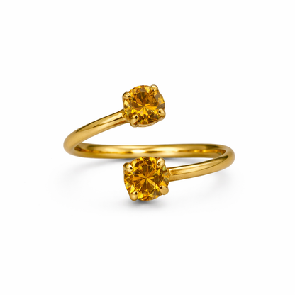 Yellow Swarovski Ring