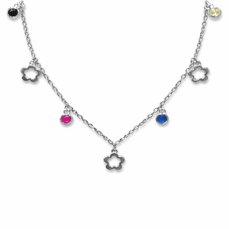 Colorful Flower Anklet