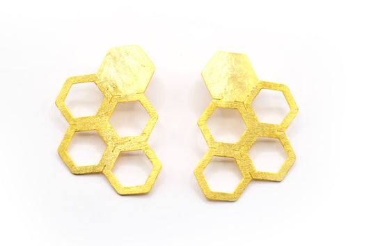 Honey Comb Earrings